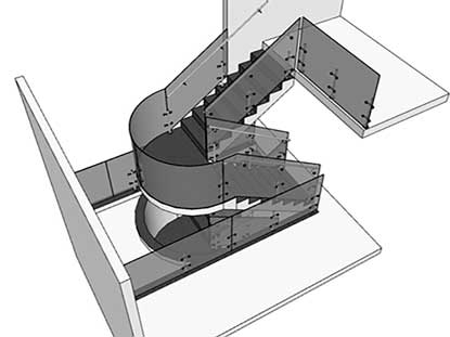 Stainless Steel Staircase